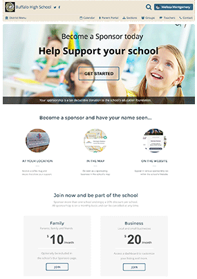SchoolBlocks sponsorship