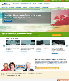 Western CPE marketing website